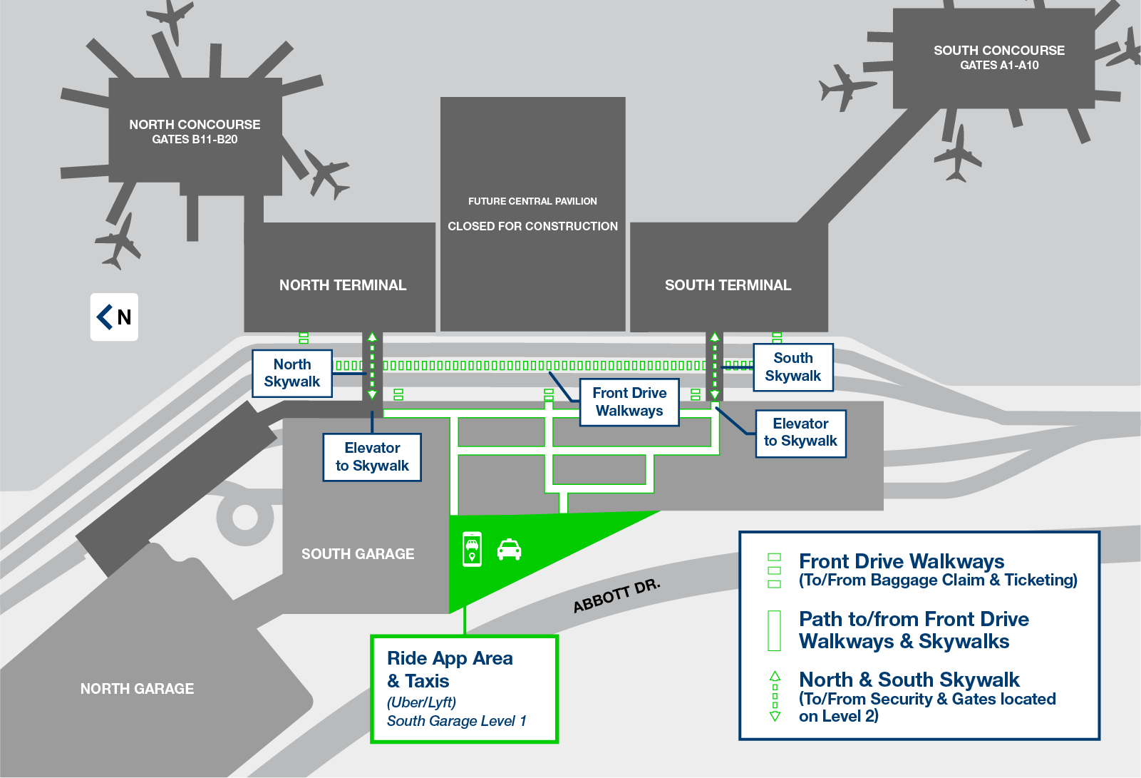 OMA Ride App Pickup Map